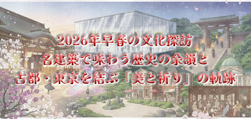 2026年早春の文化探訪――名建築で味わう歴史の余韻と、古都・東京を結ぶ「美と祈り」の軌跡